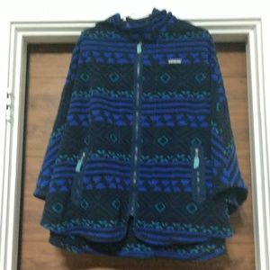Patagonia hooded fleece poncho (M/L)